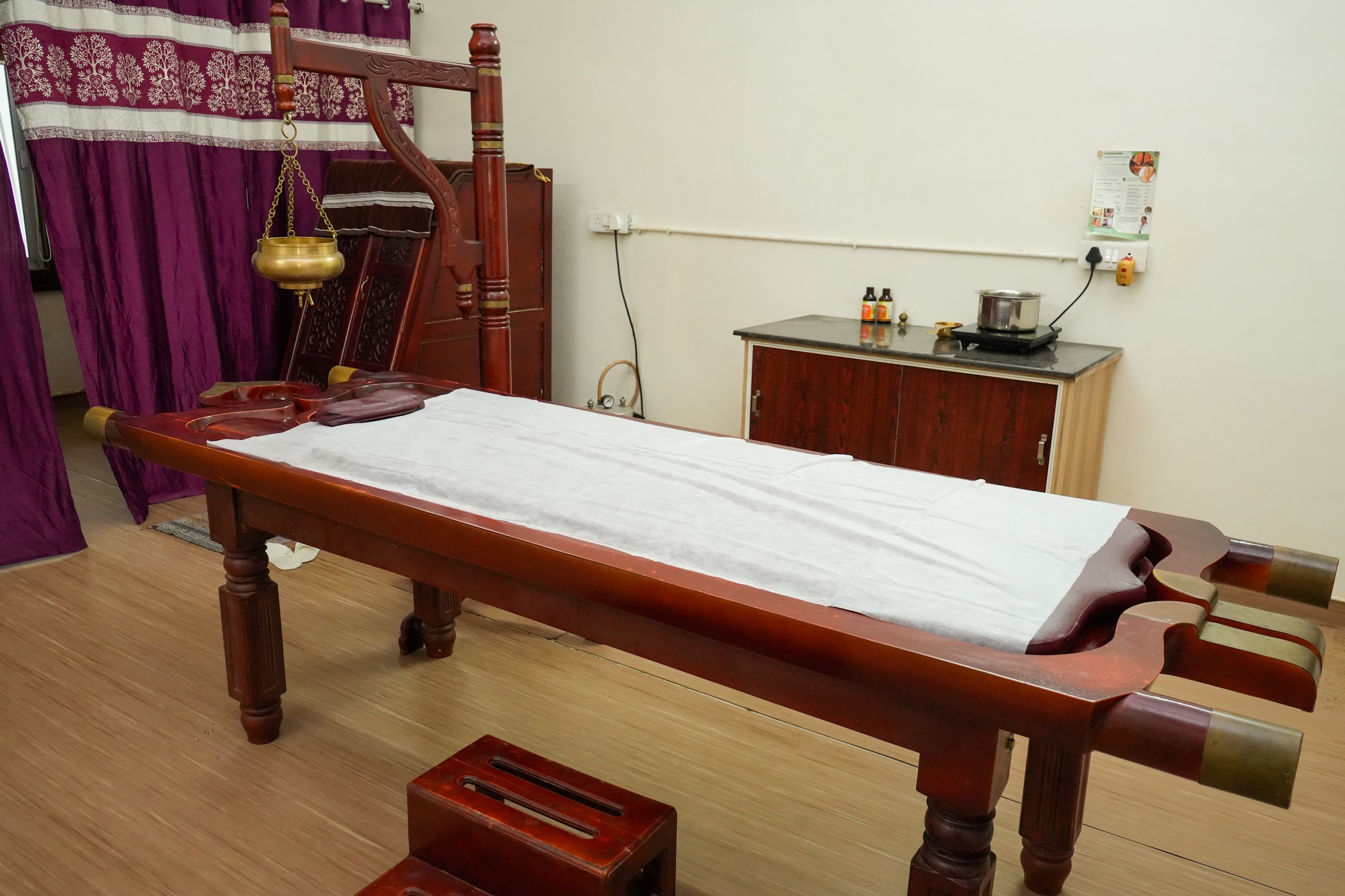 Ayurvedic therapy suite at Centurion Wellness